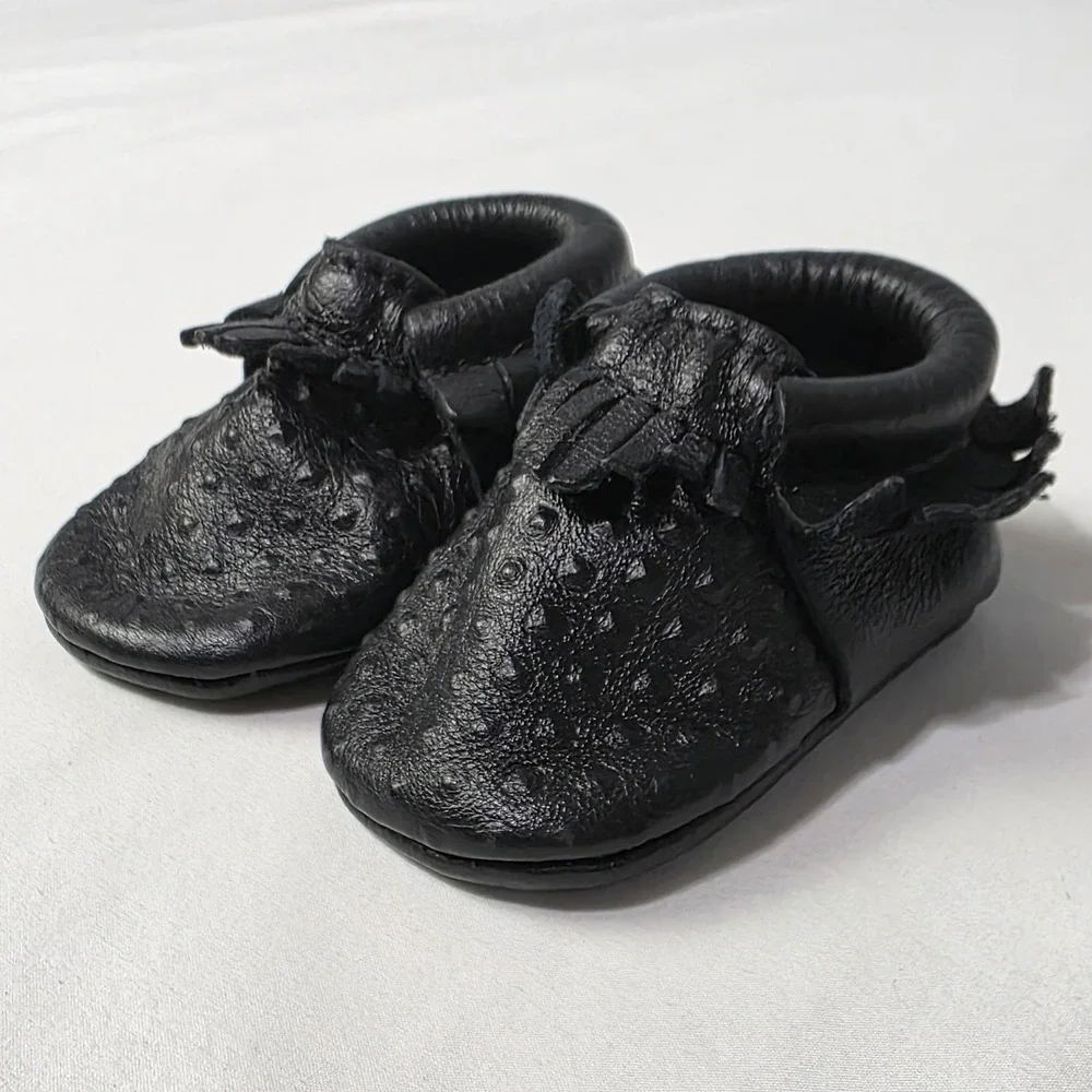Freshly Picked Leather Moccasins Baby Size 1